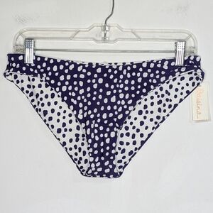 NWT Raisins blue white spotted Sunrise bikini bottom M